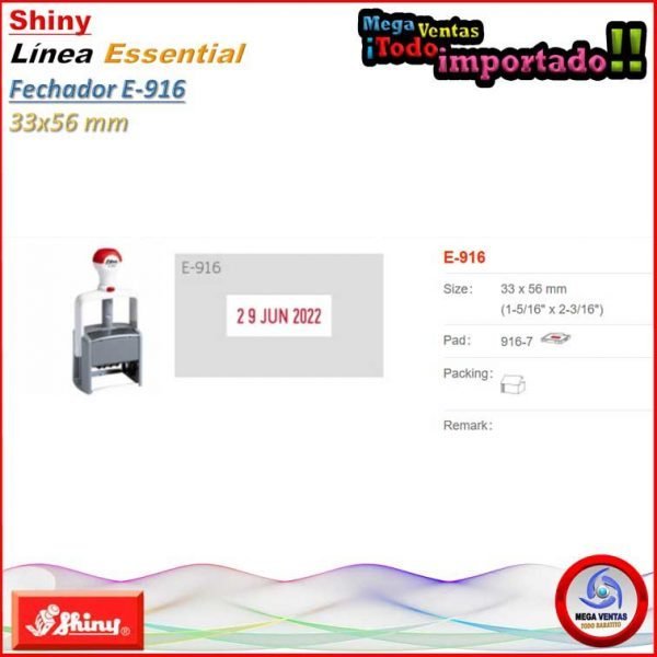 FECHADOR SHINY E-916 56X33mm. A (12)