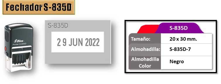 Fechador Shiny S-835D - Dimension