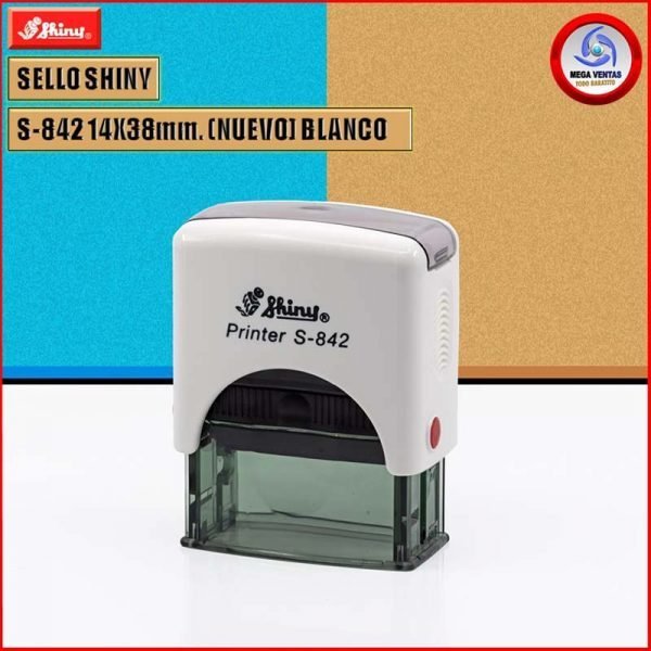 SELLO SHINY S-842 14X38mm. (NUEVO) BLANCO C (5)