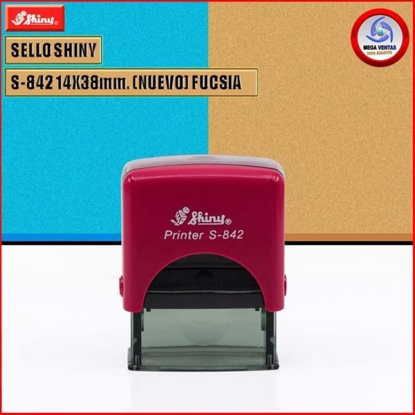 SELLO SHINY S-842 14X38mm. (NUEVO) FUCSIA C (6)