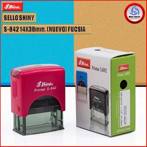 SELLO SHINY S-842 14X38mm. (NUEVO) FUCSIA C (7)