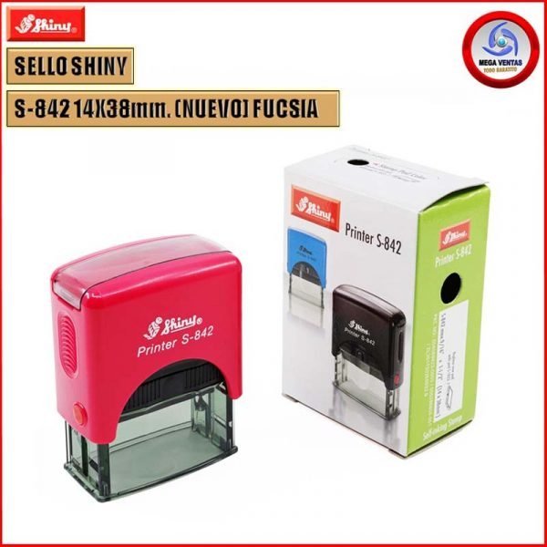 SELLO SHINY S-842 14X38mm. (NUEVO) FUCSIA C (8)