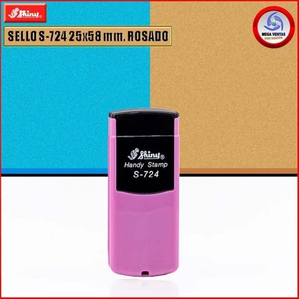 SELLO SHINY S-724 25X58mm. (NUEVO) ROSADO A (3)